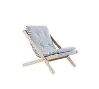 Fauteuil Boogie 611 Bleu plage/Hêtre brut
