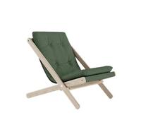 Fauteuil Boogie 756 Vert olive/Hêtre brut