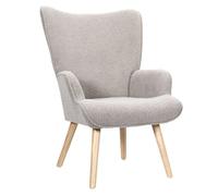 Fauteuil Bouclette "Rhea" 96cm Taupe