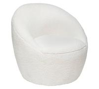 Atmosphera – Fauteuil Romi – Bouclette blanc