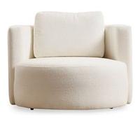 Fauteuil bouclettes couleur crème OLSEN CONCEPT USINE Beige G
