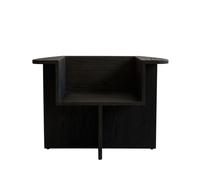 Fauteuil Brutus Café Noir/Chêne