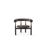 Fauteuil Bukowski New Works Noir/Wooly Plus 1008