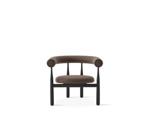Fauteuil Bukowski Noir/Wooly Plus 1008