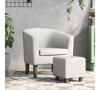 Fauteuil Cabriolet avec Repose-pied Siège Chaise Bureau Rouge Similicuir vidaXL