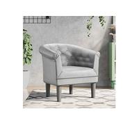vidaXL Fauteuil argenté similicuir 356498