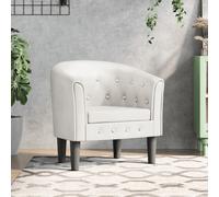 vidaXL Fauteuil Cabriolet avec Repose-pied, Chaise avec Accoudoirs, Canapé avec Dossier, Siège Rembourré Salon Chambre, 356466