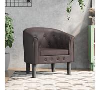 Fauteuil Cabriolet Chaise Siège Salon Chambre Rouge Bordeaux Similicuir vidaXL