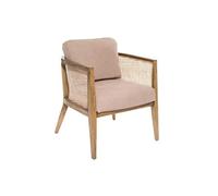 Fauteuil Cannage Design "Koza" 78cm Taupe