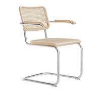 Fauteuil cantilever S 64 V avec clayonnage frêne