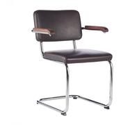 Fauteuil cantileverS 64 PV Pure Materials armrest oiled walnut