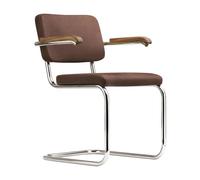 Fauteuil cantileverS 64 PV Pure Materials armrest oiled walnut