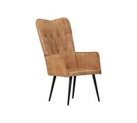 vidaXL Fauteuil canvas bruin Marron G