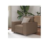 Fauteuil Vidaxl Cappuccino 59 Cm En Simili Cuir