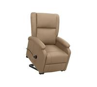 vidaXL Fauteuil, Siège Inclinable avec Dossier et Repose-Pied Réglables, Chaise de Salle de Séjour Salon Intérieur, Moderne, Cappuccino Similicuir