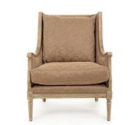Fauteuil Caterina Beige 75x85x98cm Beige