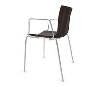 Fauteuil Catifa 46 0251 unicolore structure chromé WxDxH 56.5x50.5x80cm