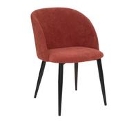 Fauteuil ""Celeste"" velours côtelé rose terracotta - Atmosphera createur d'interieur