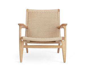 Fauteuil CH25 structure chêne WxDxH 71x73x73cm