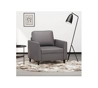 Fauteuil, Chaise de Relaxation avec Coussin, Siège avec Accoudoirs et Dossier, Fauteuil TV de Salon, Moderne, Gris 359325