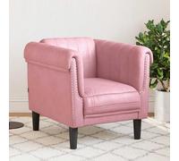 Vidaxl Canapé À 2 Places Rose Velours Rose