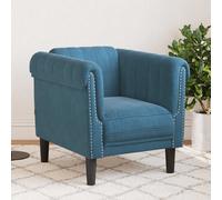 Fauteuil Chaise de Relaxation Salon Salle de Séjour Gris Foncé Velours vidaXL