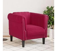 Fauteuil Chaise de Relaxation Salon Salle de Séjour Gris Foncé Velours vidaXL