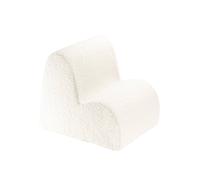 Fauteuil chaise enfant nuage - pouf en teddy cream white TU