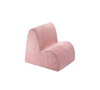 Fauteuil chaise enfant nuage - pouf en velours côtelé pink mousse TU