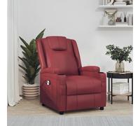 Fauteuil Chaise Siège Inclinable Salle de Séjour Salon Marron Similicuir vidaXL