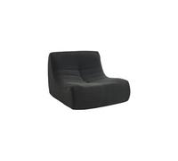 sweeek - Fauteuil chauffeuse en Bouclette texturée Noir Style Contemporain 1 Place