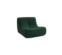 | Fauteuil chauffeuse en velours style contemporain 1 place vert