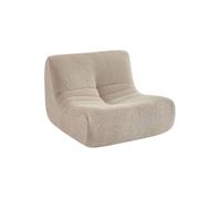 Fauteuil chauffeuse enfant bouclette texturée 1 place beige - Sokol Kids