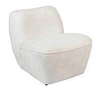 Atmosphera Fauteuil Minari chauffeuse chenille blanc