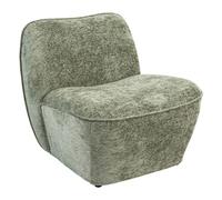 Fauteuil chauffeuse Tissu Chenille Vert - Atmosphera