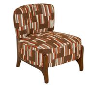 Fauteuil Chenille à Motifs "Calix" 72cm Ambre