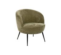 Atmosphera – Fauteuil Tildae – Tissu vert – l69 x l63 x h71 cm
