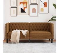 Fauteuil Chesterfield Chaise de Canapé Siège Salon Intérieur Similicuir vidaXL