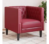 Fauteuil Chesterfield Chaise de Canapé Siège Salon Intérieur Similicuir vidaXL