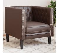 Fauteuil Chesterfield Chaise de Canapé Siège Salon Intérieur Similicuir vidaXL
