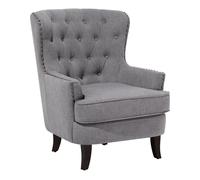 Fauteuil Viborg Ii Tissu Gris Clair Gris