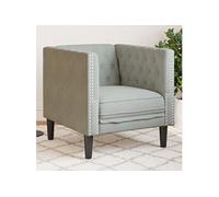 vidaXL Canapé Chesterfield 2 places velours vert foncé avec traversins