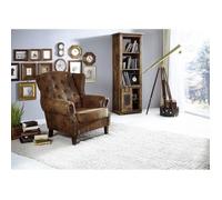 Fauteuil Chesterfield - Inspiration Colonial Britannique (Brun Café) - OXFORD