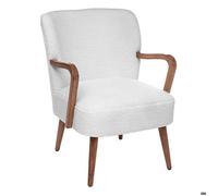 Atmosphera - Fauteuil Chiara - bouclette blanc