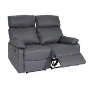 Fauteuil cinéma 2 places HWC-L93, Fauteuil relax Canapé TV, accoudoir Fonction couchage Nosagfederung Tissu/textile - gr
