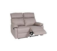 Mendler Fauteuil cinéma 2 Places HWC-L93 Tissu Textile Gris Marron