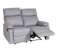 Mendler Fauteuil cinéma 2 Places HWC-L93 Tissu Textile Gris Clair