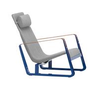 Fauteuil Cité leather straps cognac