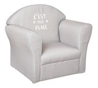 Fauteuil enfant classique gris - Gris clair