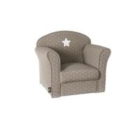 Fauteuil classique pour enfant Taupe, L 50 x P 39 x H 44 cm -PEGANE-